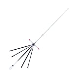 GRA-D220R 144/440/900/1200MHz 2M/70cm/33cm/25cm Mini Discone Multiband Wideband Mobile Scanner Antenna, 29.53 inch
