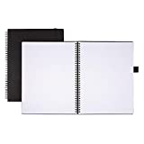 Office Depot Brand Hard Cover Premium Business Notebook, 8 1/2' x 11', 1 Subject, Narrow Ruled, 120 Pages (60 Sheets), Black