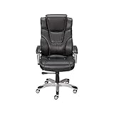 Staples 937975 Baird Bonded Leather Managers Chair Black