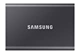 SAMSUNG T7 Portable SSD 500GB - Up to 1050MB/s - USB 3.2 External Solid State Drive, Gray (MU-PC500T/AM)