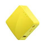 GL.iNET GL-MT300N-V2 Wireless Mini Portable Travel Router, Mobile Hotspot in Pocket, WiFi Repeater Bridge, Range Extender, OpenVPN Client, 300Mbps High Performance, 128MB RAM