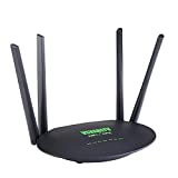 4G LTE Router with SIM Card Slot 300Mbps Unlocked Wireless Mobile WiFi Hotspot Routers with 4pcs Non-Detachable Antennas for B2/B4/B5/B12/B13/B17/B18/B25/B26[Not for Verizon]