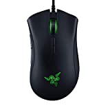 Razer DeathAdder Elite Gaming Mouse: 16,000 DPI Optical Sensor - Chroma RGB Lighting - 7 Programmable Buttons - Mechanical Switches - Rubber Side Grips - Matte Black