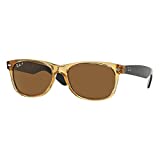Ray-Ban RB 2132 945/57 55mm New Wayfarer Honey W/ Crystal Brown Polarized Lens, Brown Polarized Crystal, 55 mm