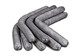 NPS Spill Control | Mildew-Resistant Absorbent Sock | Water Absorbing Snake | 3' x 48' | 1-Gal Absorbency | Pack of 12 | 12GS34