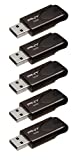 PNY 32GB Attaché 4 USB 2.0 Flash Drive 5-Pack,Black