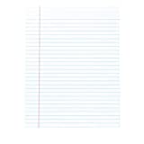 Office Depot Glue-Top Writing Pads, 8 1/2in. x 11in, Legal Ruled, 50 Sheets, White, Pack of 12 Pads, 99409