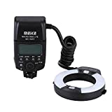Meike iTTL TTL LED Macro Ring Flash Light for Nikon d3400 d5600 d5300 d3300 d3200 d3100 d5500 d5200 d5100 d7100 d750 d850 d7200 d500 d810 d7500 d5600 d5500 d7000 d3300 DSLR Camera with Hot Shoe Mount