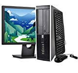 HP Elite Desktop Computer Package - Windows 10 Professional, Intel Quad Core i5 3.2GHz, 8GB RAM, 500GB HDD, 22inch LCD Monitor, Keyboard, Mouse, WiFi, Microsoft Authorized Refurbished PC (Renewed)