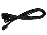 Silverstone Tek Sleeved Extension Power Supply Cable with 1 x 8-Pin to EPS12V 8-Pin Connector (PP07-EPS8B)