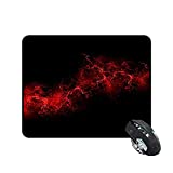 Mouse Pads Black Background Red Color Paint Explosion Burst Red Black Rectangle 240x200x3mm at Colored Cases Store