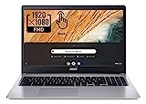 Acer 2022 Chromebook 315 15.6' Full HD 1080p IPS Touchscreen Laptop PC, Intel Celeron N4020 Dual-Core Processor, 4GB DDR4 RAM, 64GB eMMC, Webcam, WiFi, 12 Hrs Battery Life, Chrome OS, Silver