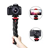 Camera Tripod, Fotopro Flexible Tripod, Tripods for Phone with Smartphone Mount for iPhone Xs, Samsung, Tripod for Camera, Mirrorless DSLR Sony Nikon Canon