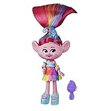DREAMWORKS TROLLS Glam Poppy Fashion Doll with Dress, Shoes, and More, Inspired by The Movie Trolls World Tour, Toy for Girl 4 Years and Up