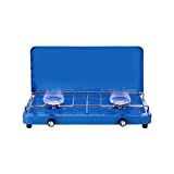 Camplux Propane Camping Stove 2 Burner, JK-5320 Portable Outdoor Gas Stove, Camping Stove with Regulator, Total Power at 14,000 BTU