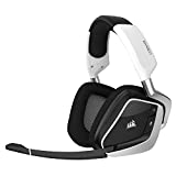 Corsair VOID RGB Elite Wireless Premium Gaming Headset with 7.1 Surround Sound - Discord Certified - Works with PC, PS5 and PS4 - White