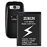 LG LGIP-531A Battery ZURUN 1200mAh Li-ion Battery Replacement Compatible with LG-IP531 / LGIP-531A SBPL0090501 / SBPL0090503 UN160, UN170, UN200, B450, B460, B470, KU250,KF310 Phone.