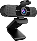 1080P Webcam with Microphone, EMEET C960 Web Camera, 2 Mics Streaming Webcam with Privacy Cover, 90°View Computer Camera, Plug&Play USB Webcam for Calls/Conference, Zoom/Skype/YouTube, Laptop/Desktop