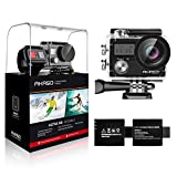 AKASO Brave 4 4K 20MP WiFi Action Camera Ultra HD with EIS 30m Underwater Waterproof Camera Remote Control 5X Zoom Underwater Camcorder with 2 Batteries and Helmet Accessories Kit
