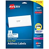 Avery 5260 Address Labels with Sure Feed for Laser Printers, 1' x 2-5/8', 750 Labels