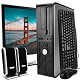 Dell Desktop Computer Package with WiFi, Dual Core 2.0GHz, 80GB, 2GB, Windows 10 Professional, Dell 17in Monitor (Renewed)