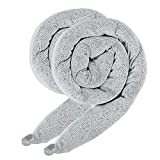 Reusable Water Absorbing Moisture Snake by New Pig | Washable 100% Polyester Fabric | 2-Pack | Heather Grey | Each Sock Absorbs 1/4 Gallon Water, 3” x 3’