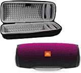 JBL Charge 4 Waterproof Wireless Bluetooth Speaker Bundle with Portable Hard Case - Magenta