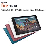 Certified Refurbished Fire HD 10 Tablet (10.1' 1080p full HD display, 32 GB) – Black (2019 Release)