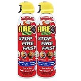 Fire Gone 2NBFG2704 White/Red Fire Suppressant Canisters - 16 Ounce, (Pack of 2 Units)