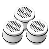 Waterdrop WHR-140 Shower Head Water Filter, Replacement for Culligan ISH-100, WHR-140, WSH-C125, HSH-C135, with Advanced KDF Filtration Material, Pack of 3